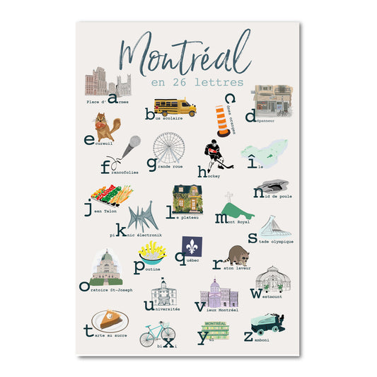 Montréal en 26 lettres revisitée