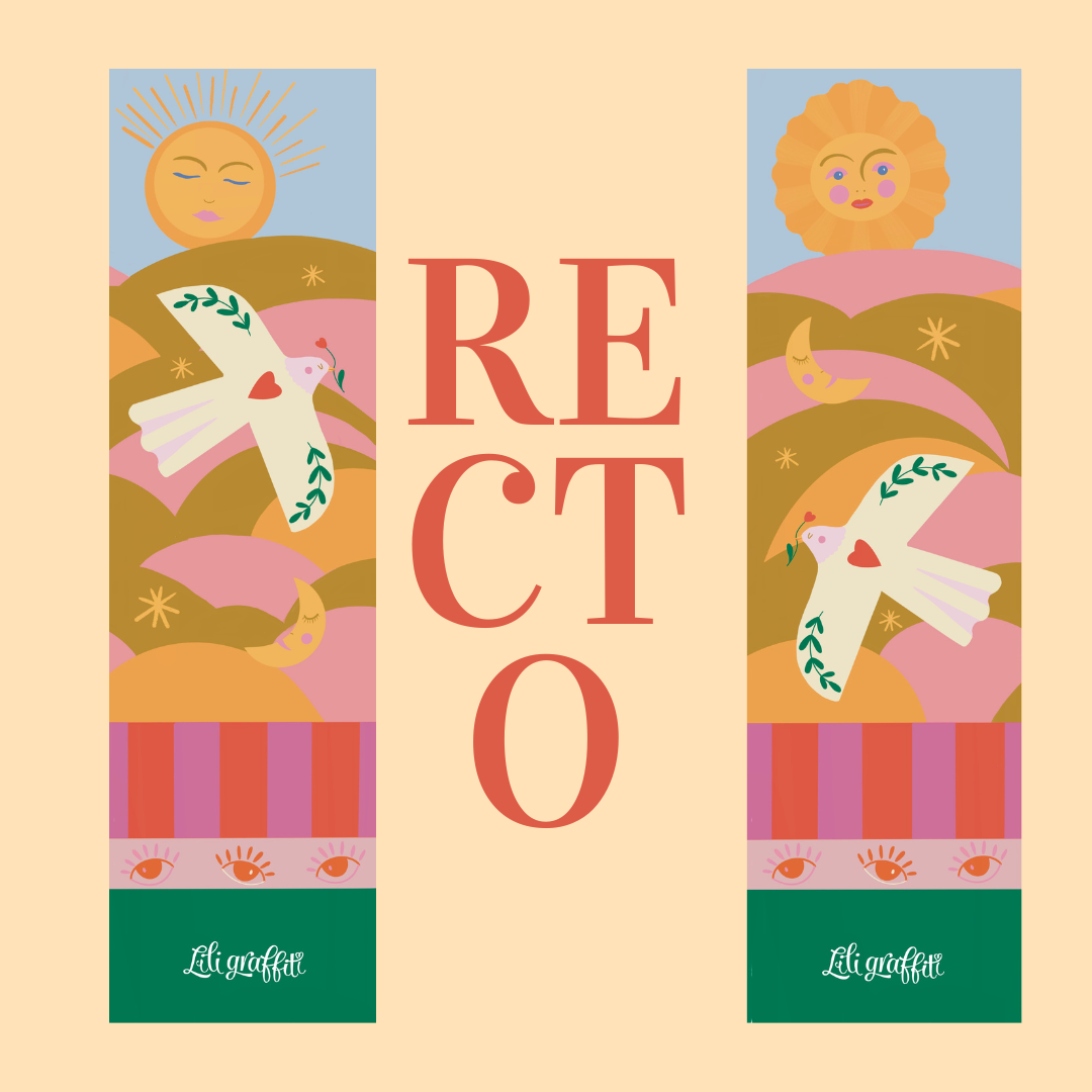 Marque-pages illustrés –  Lot de deux