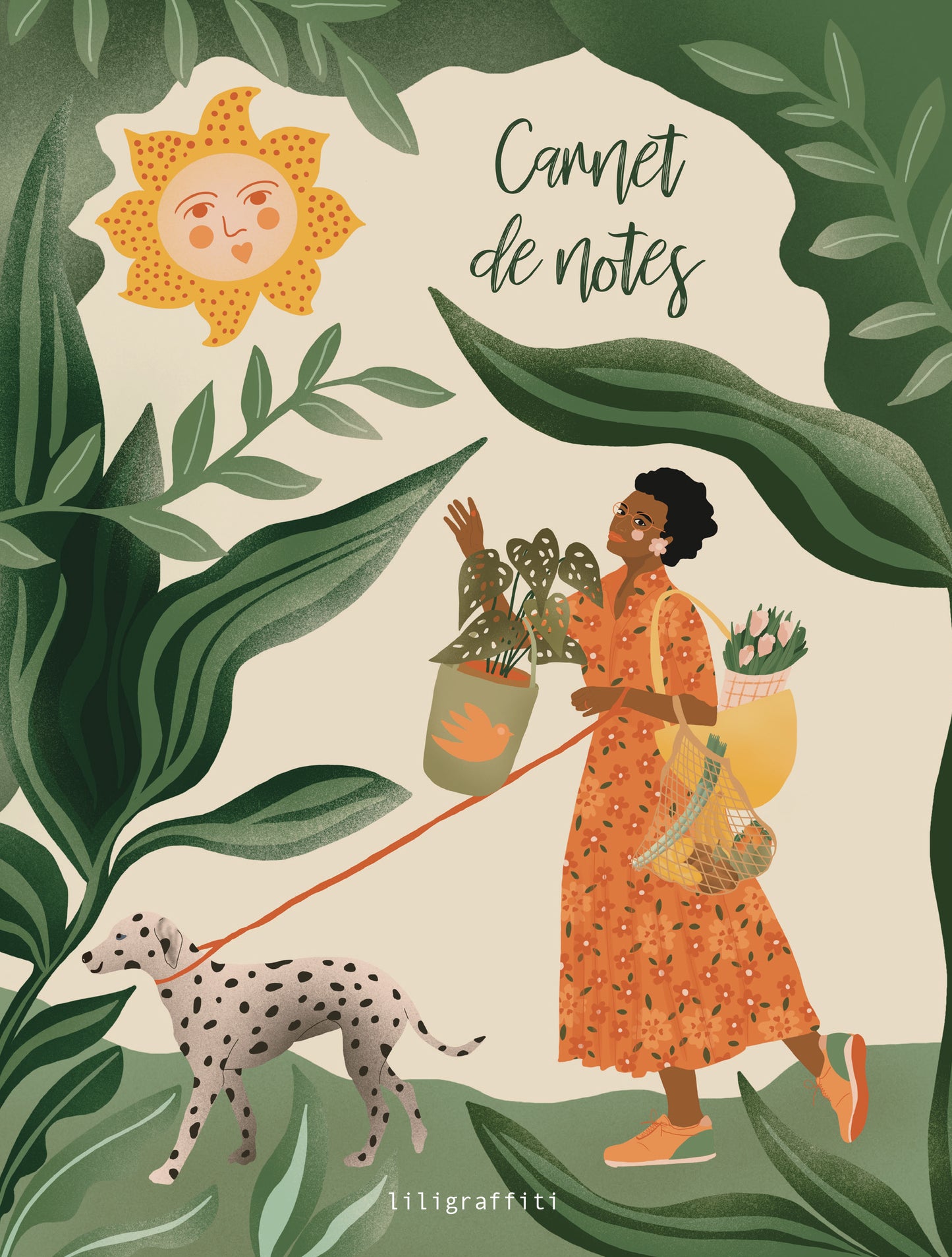 Cahier à spirales illustré - Printemps