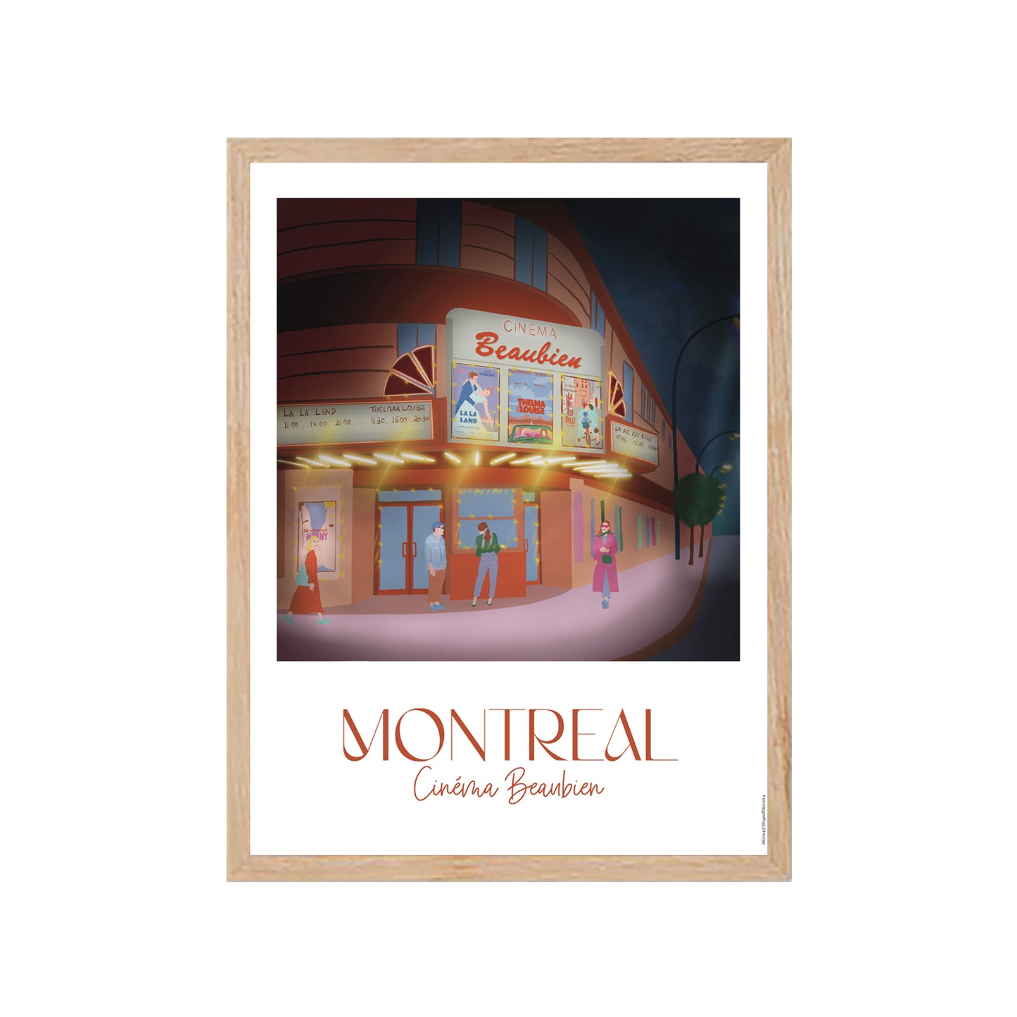 Montréal - Le Cinéma Beaubien - Affiche Murale