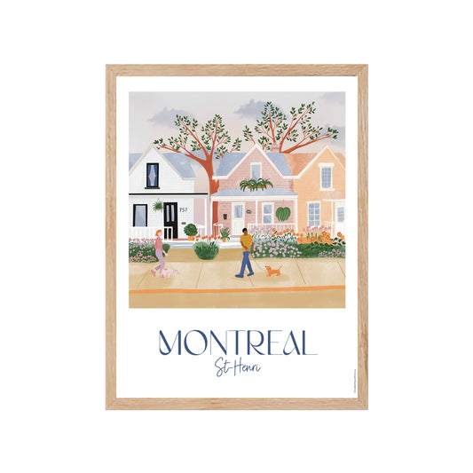 Montréal - St-Henri - Affiche Murale