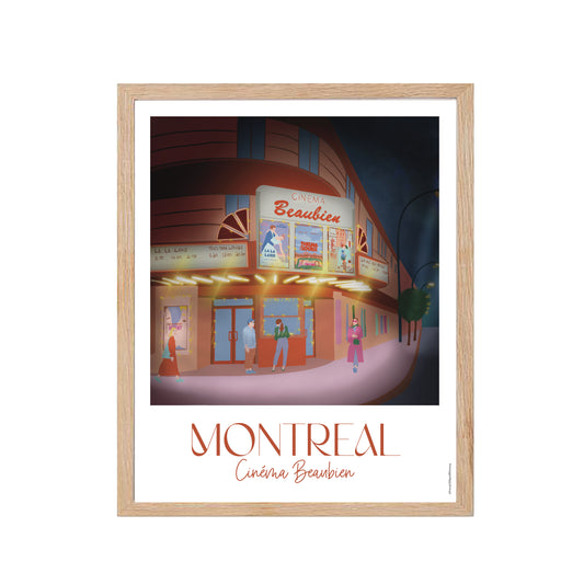 Montréal - Le Cinéma Beaubien - Affiche Murale