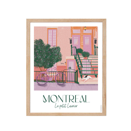 Montréal - Le Petit Laurier - Affiche Murale