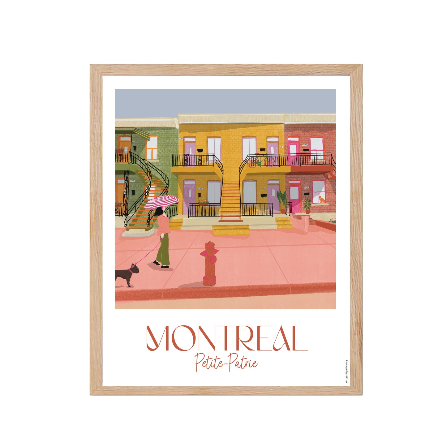 Montréal - Petite Patrie - Affiche murale