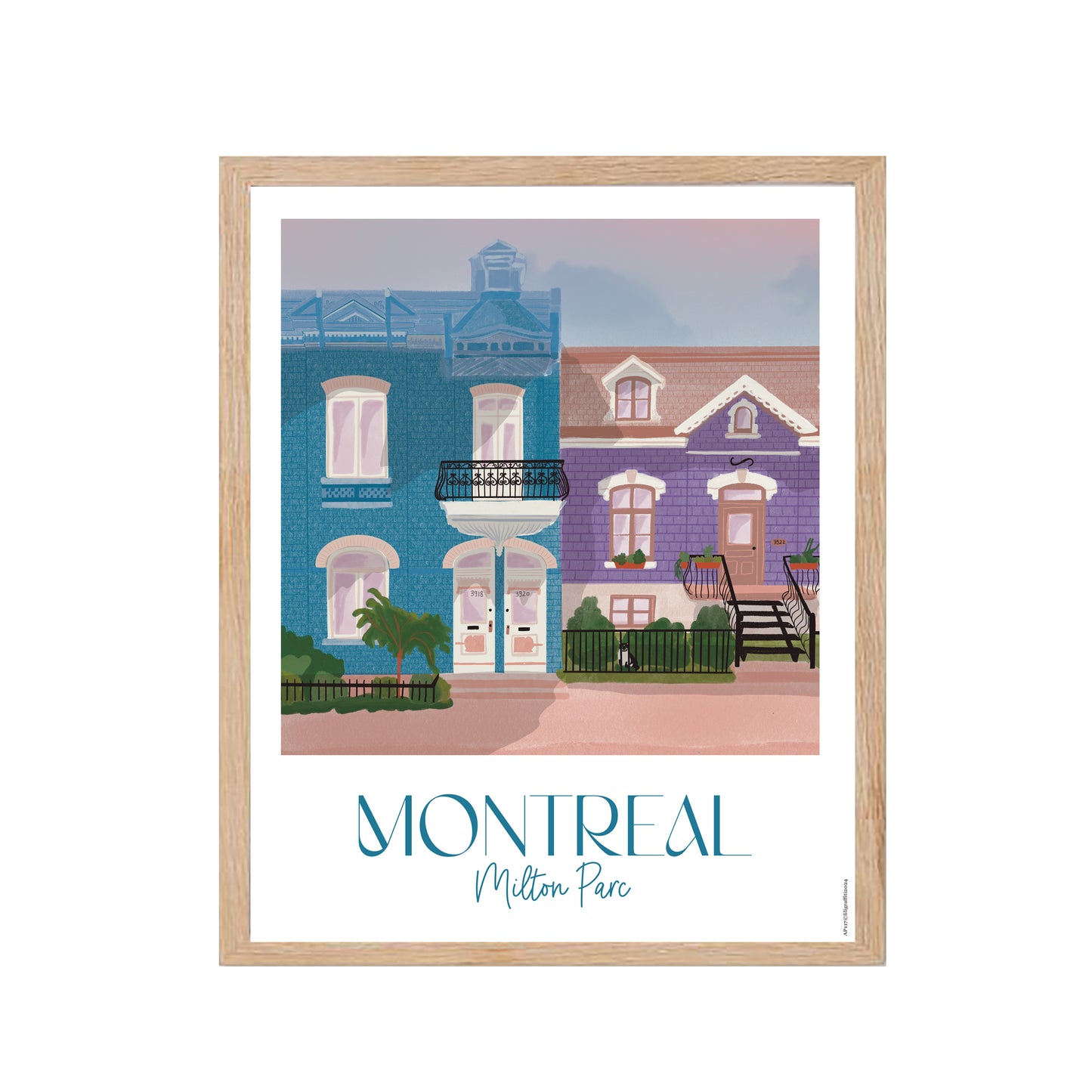 Montréal - Milton Parc  - Affiche murale
