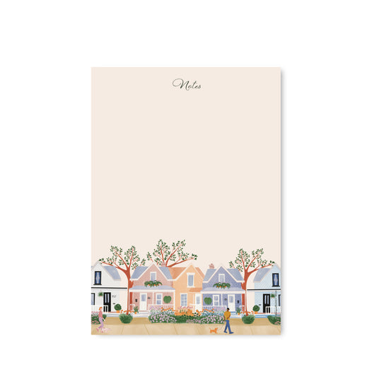 Bloc-notes illustré - Montréal (Maisons fleuries)