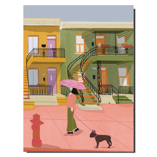 Cahier illustré Montréal - Façades colorées