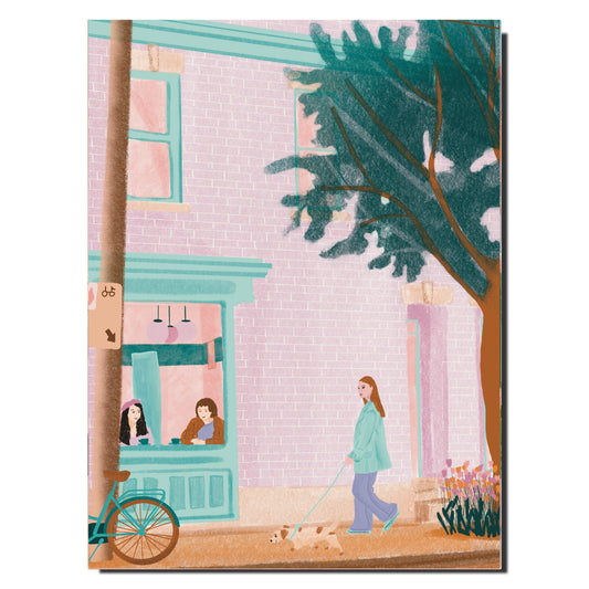 Cahier illustré Montréal - Café cosy
