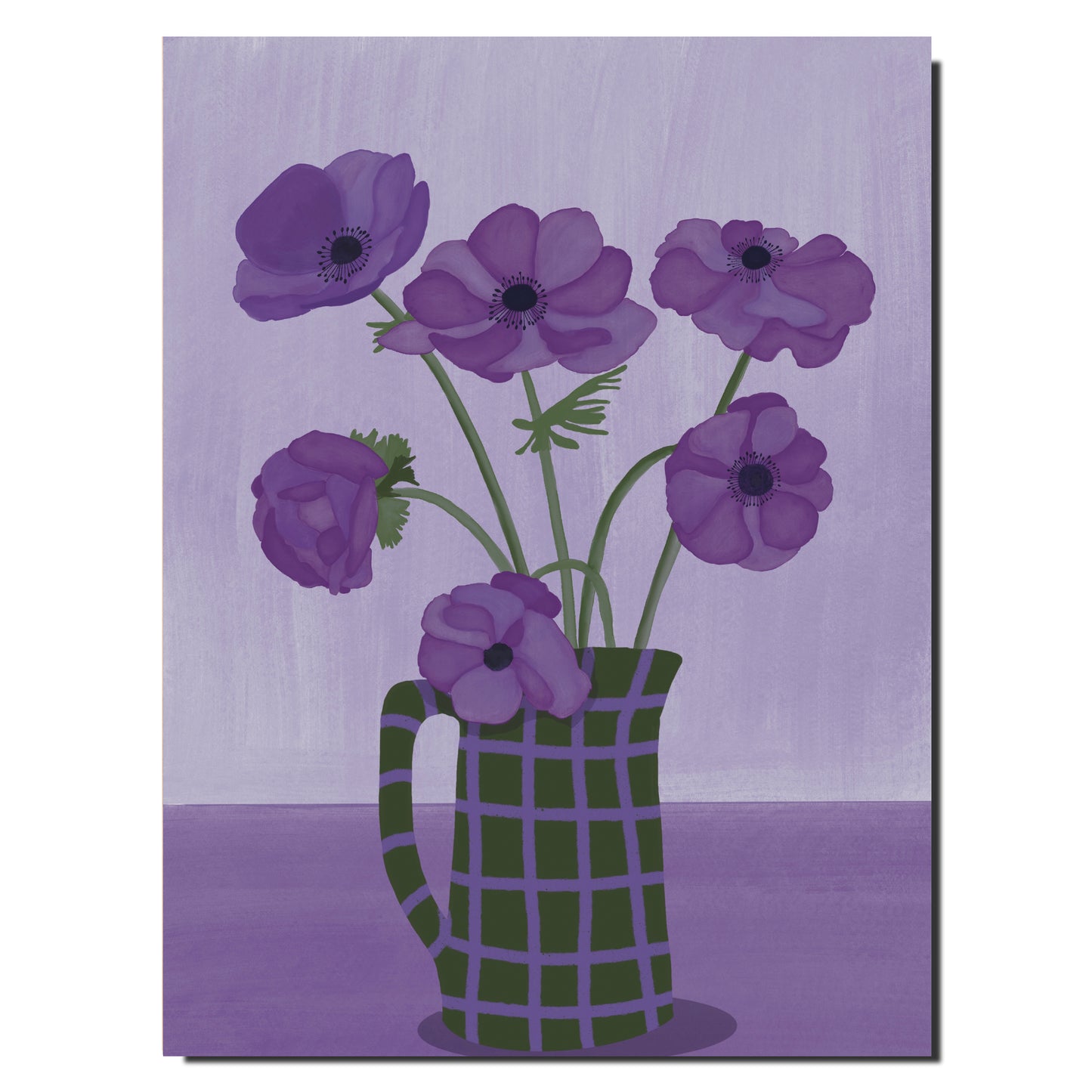 Cahier illustré Bouquet de violettes