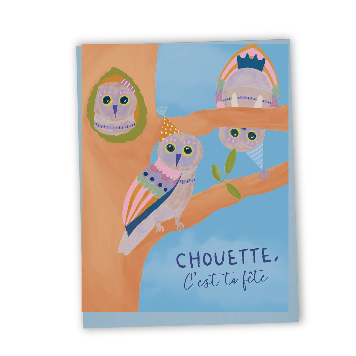 Chouette, c'est ta fête - Carte de souhaits
