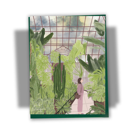 Carte de souhaits illustrée – Montréal, Jardin Botanique