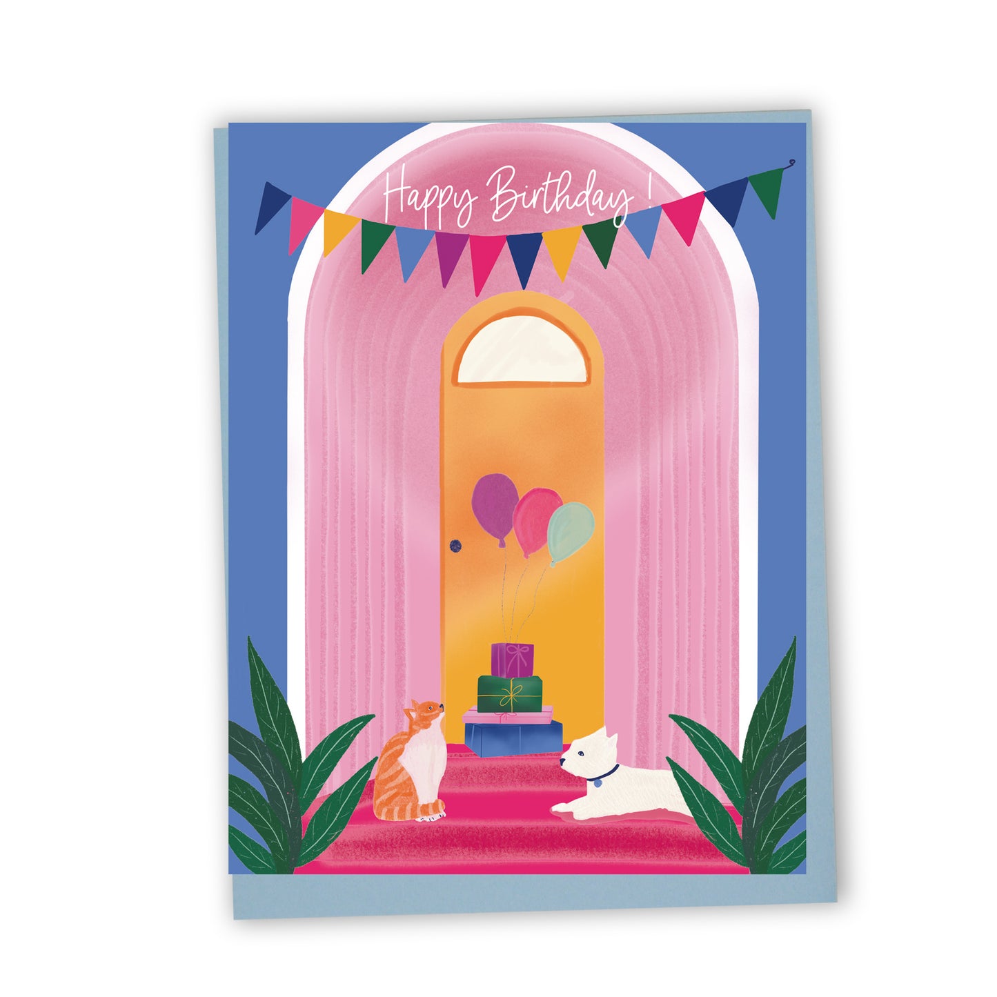 Bonne fête (Porte) - Carte de souhaits