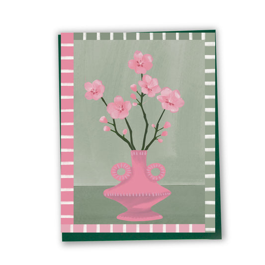 Carte de souhaits illustrée – Magnolias