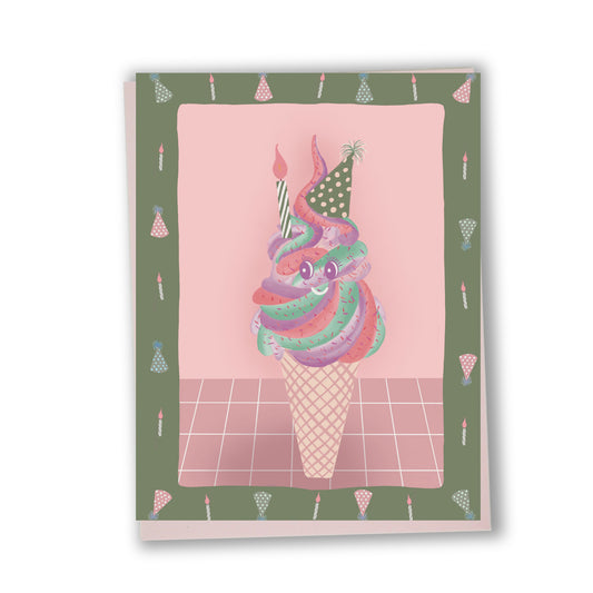 Bonne fête (Crème glacée) - Carte de souhaits