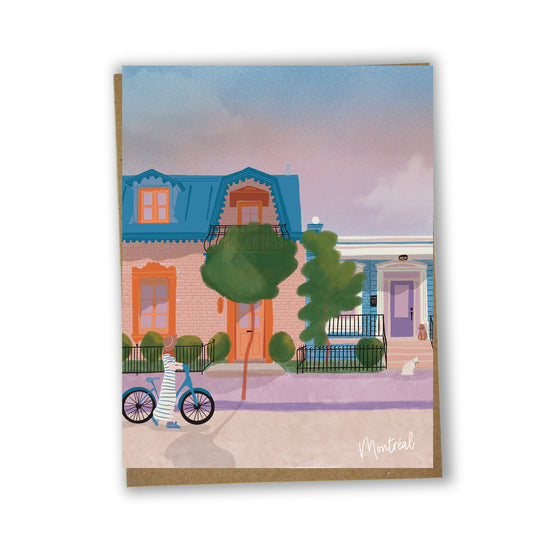 Carte de souhaits illustrée – Montréal, Petite-Bourgogne