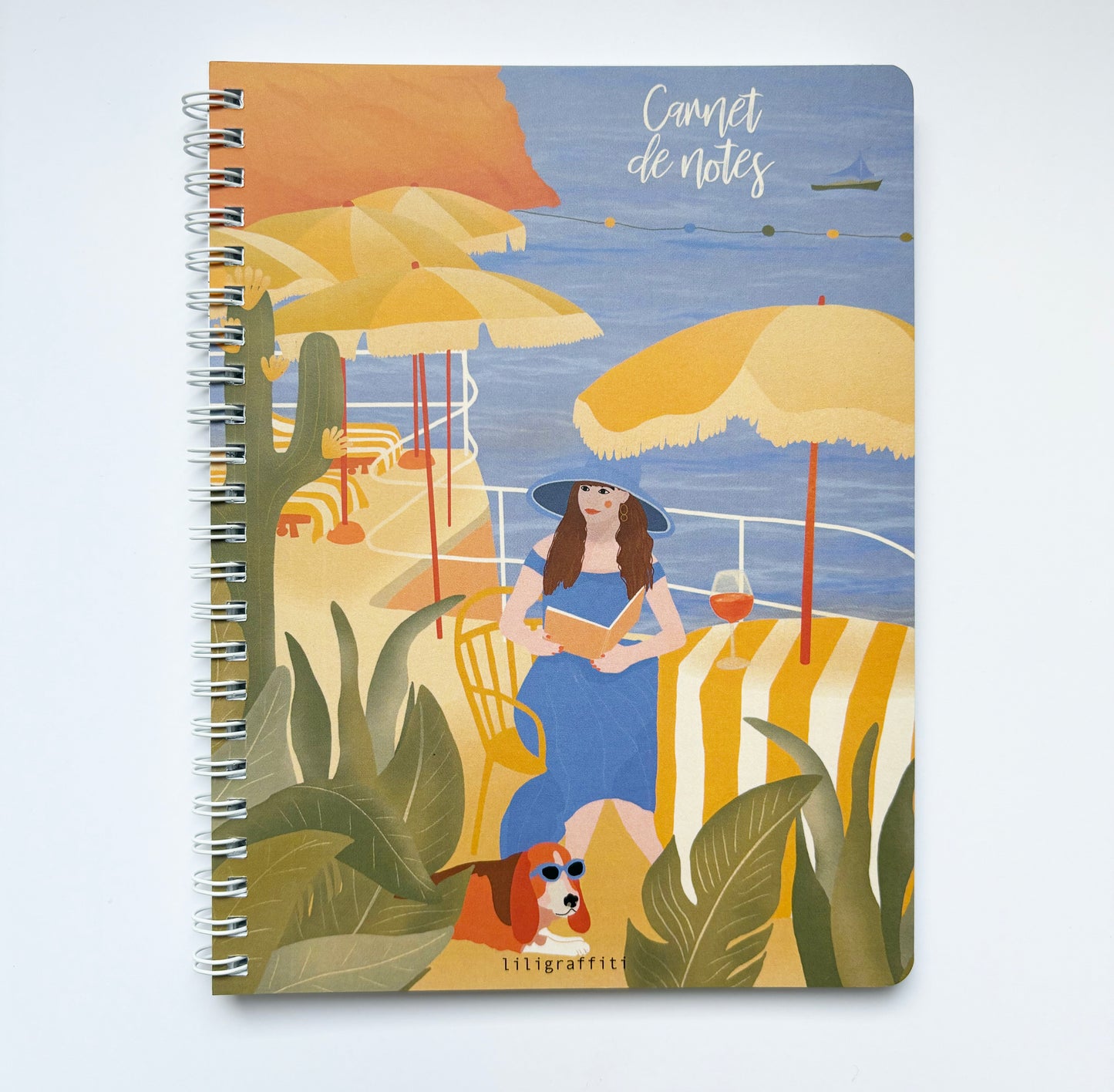 Cahier à spirales illustré - Été