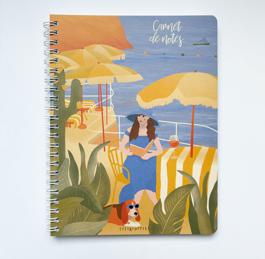 Cahier à spirales illustré - Été