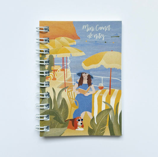 Cahier à spirales illustré Été - Format mini