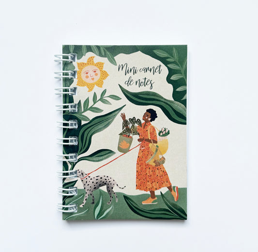 Cahier à spirales illustré  Printemps - Mini format