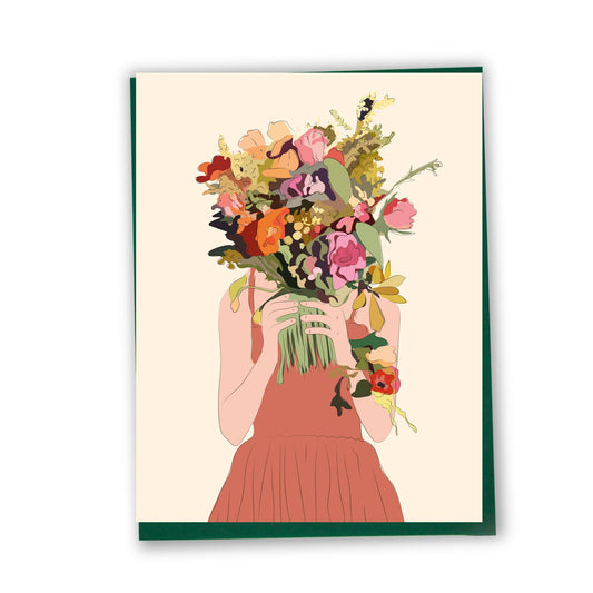 Femme au bouquet