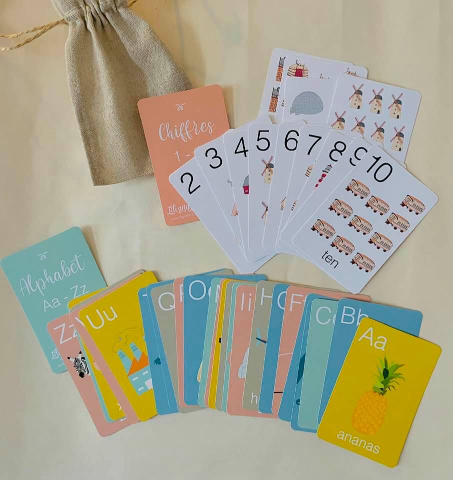 1-10 numbers flash cards