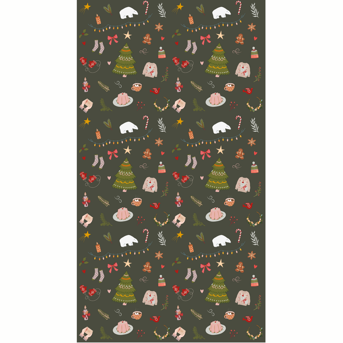 Papier cadeau - collection Noël 2022 (5 motifs différents)