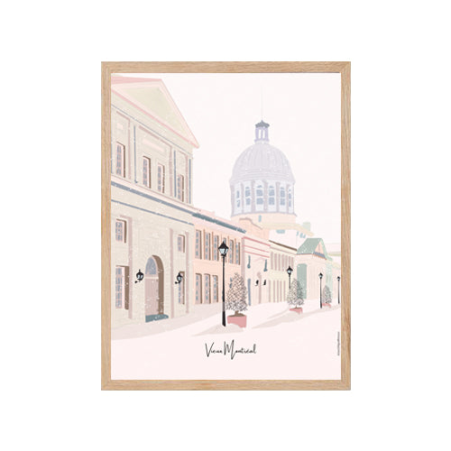 Montréal - Vieux Montréal - Affiche Murale