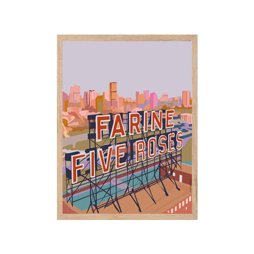 Montréal - Farine Five Roses - Affiche Murale