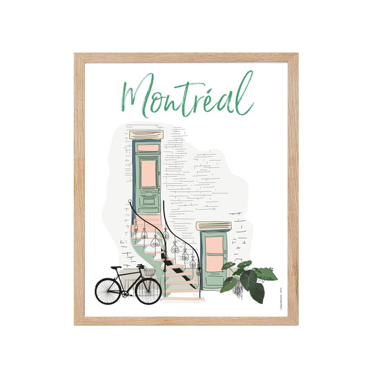 Montréal - Printemps - Affiche Murale