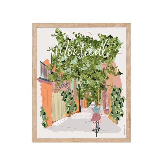 Montréal - Les ruelles vertes - Affiche Murale
