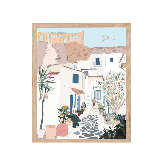 Athènes (Grèce) - Affiche Murale