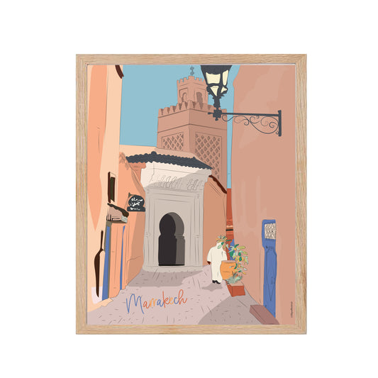 Marrakech (Maroc) - Affiche Murale