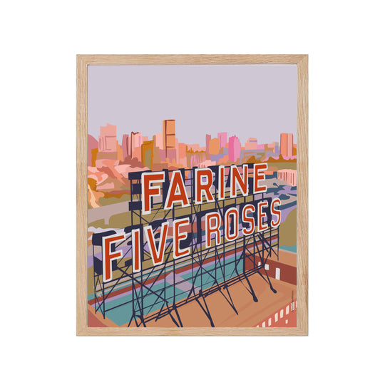 Montréal - Farine Five Roses - Affiche Murale