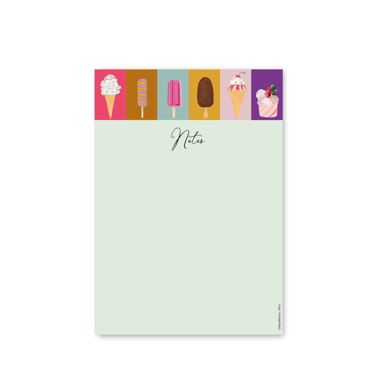Notepad Ice creams
