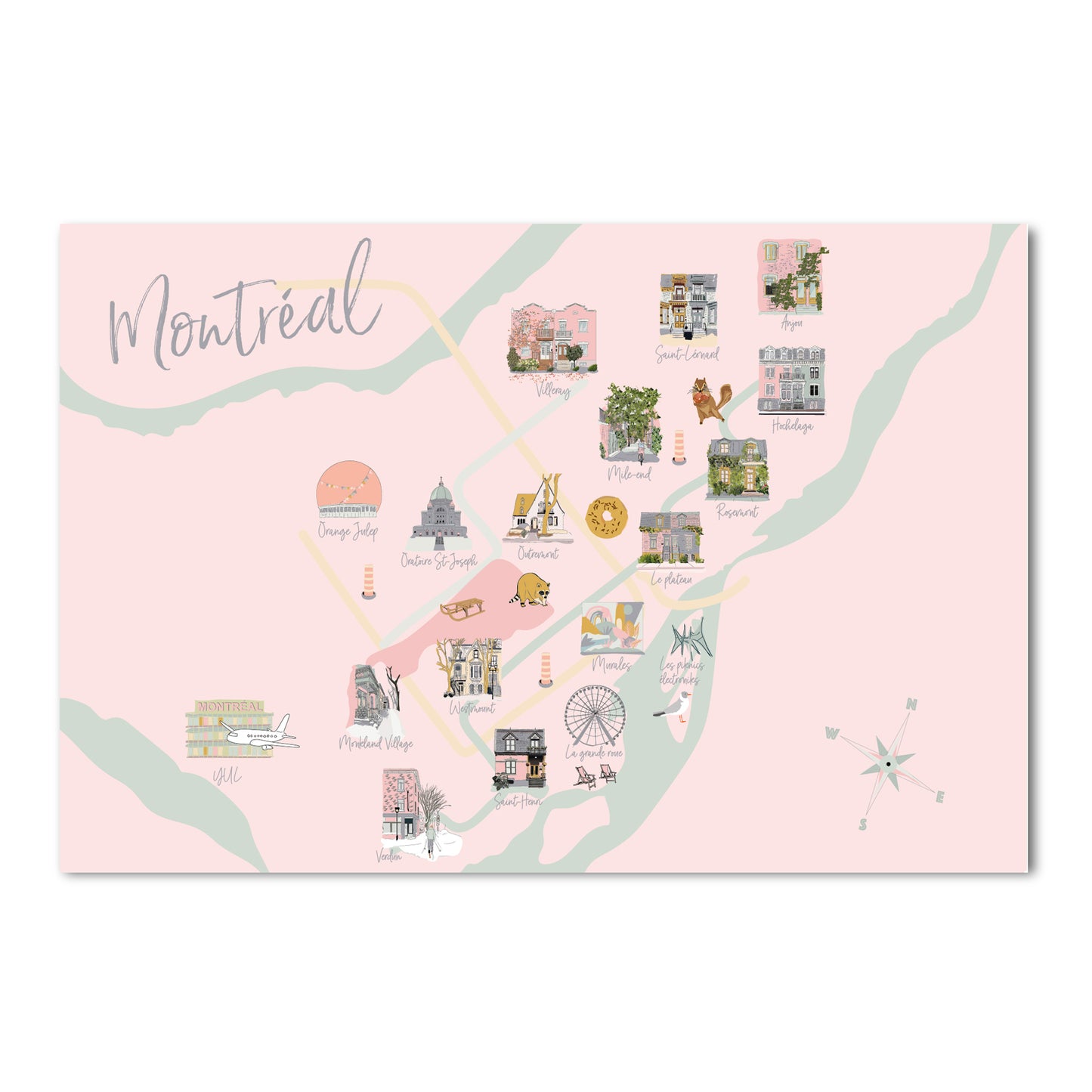 Carte de Montréal