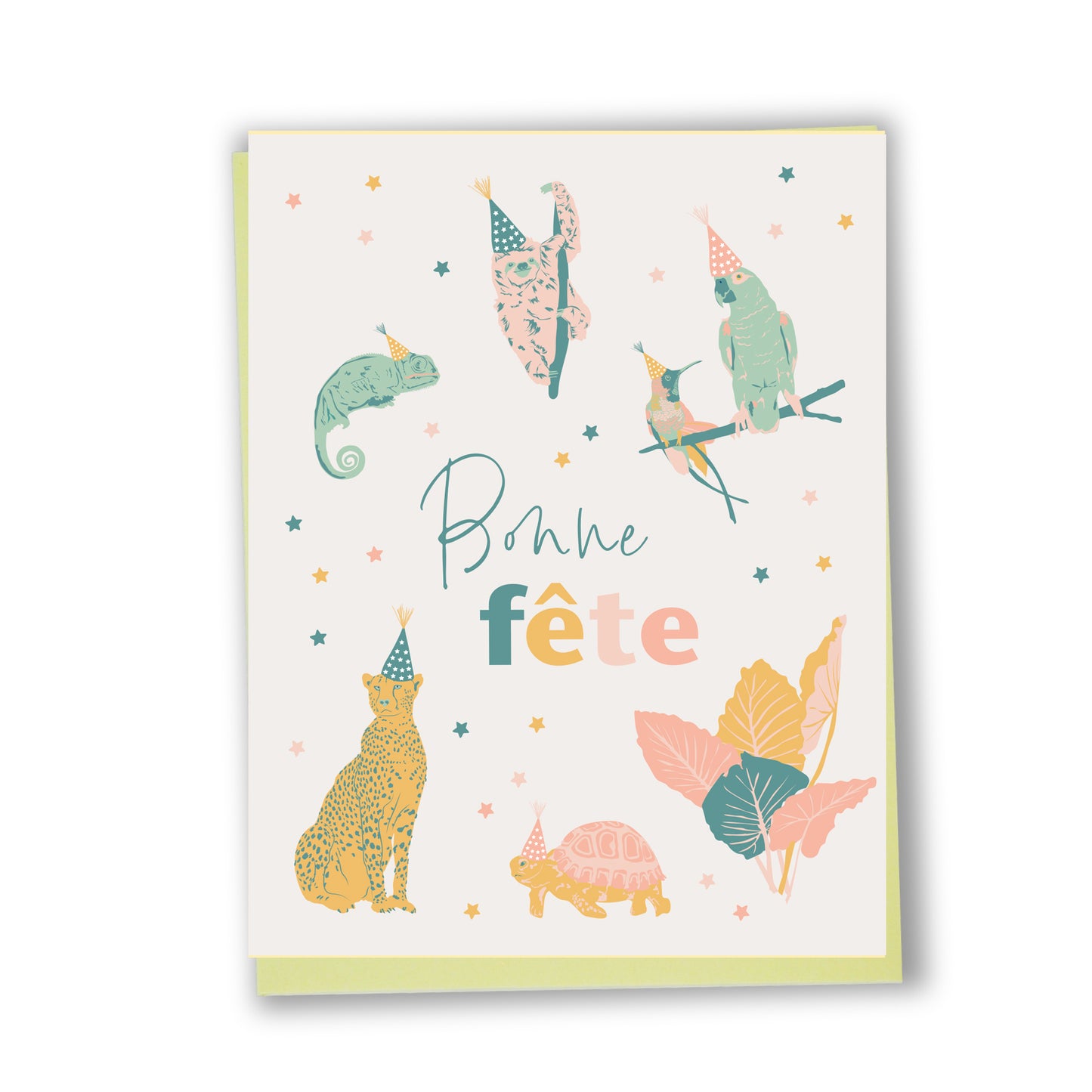 Bonne fête - Animaux exotiques - Carte de souhaits
