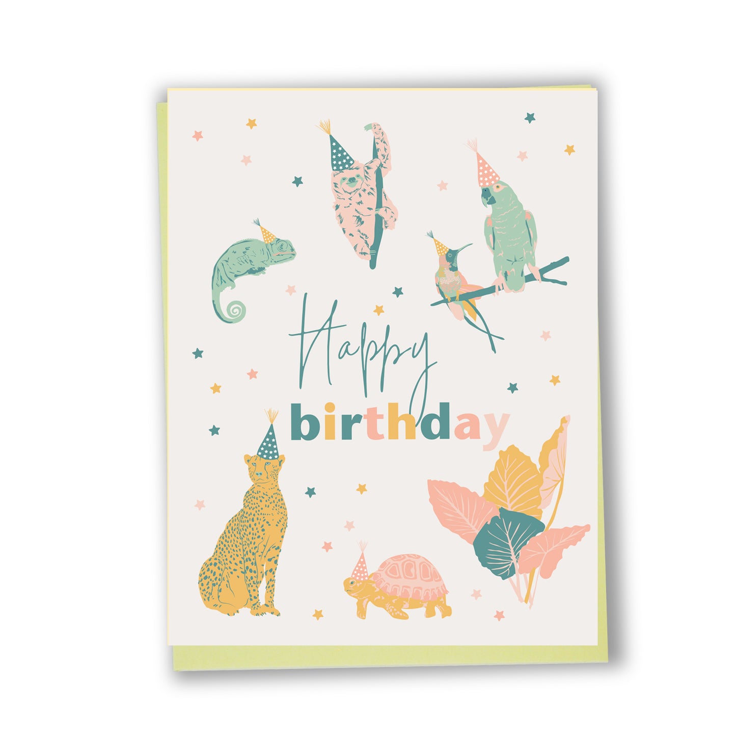 Bonne fête - Animaux exotiques - Carte de souhaits