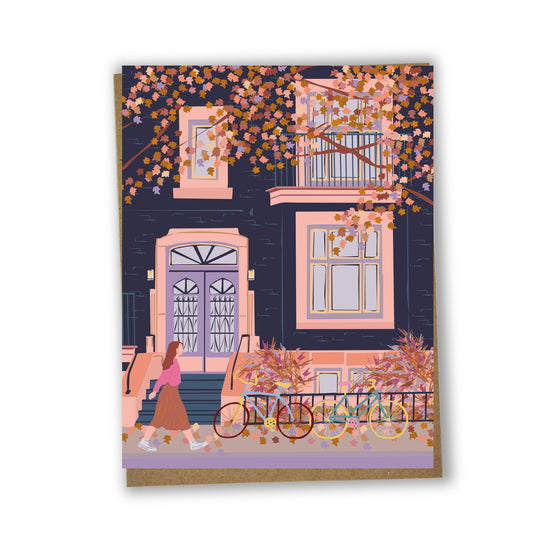 Carte de souhaits illustrée – Montréal, Outremont