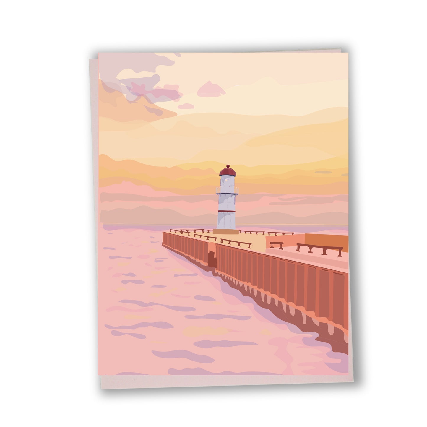 Carte de souhaits illustrée – Montréal, Phare de Lachine