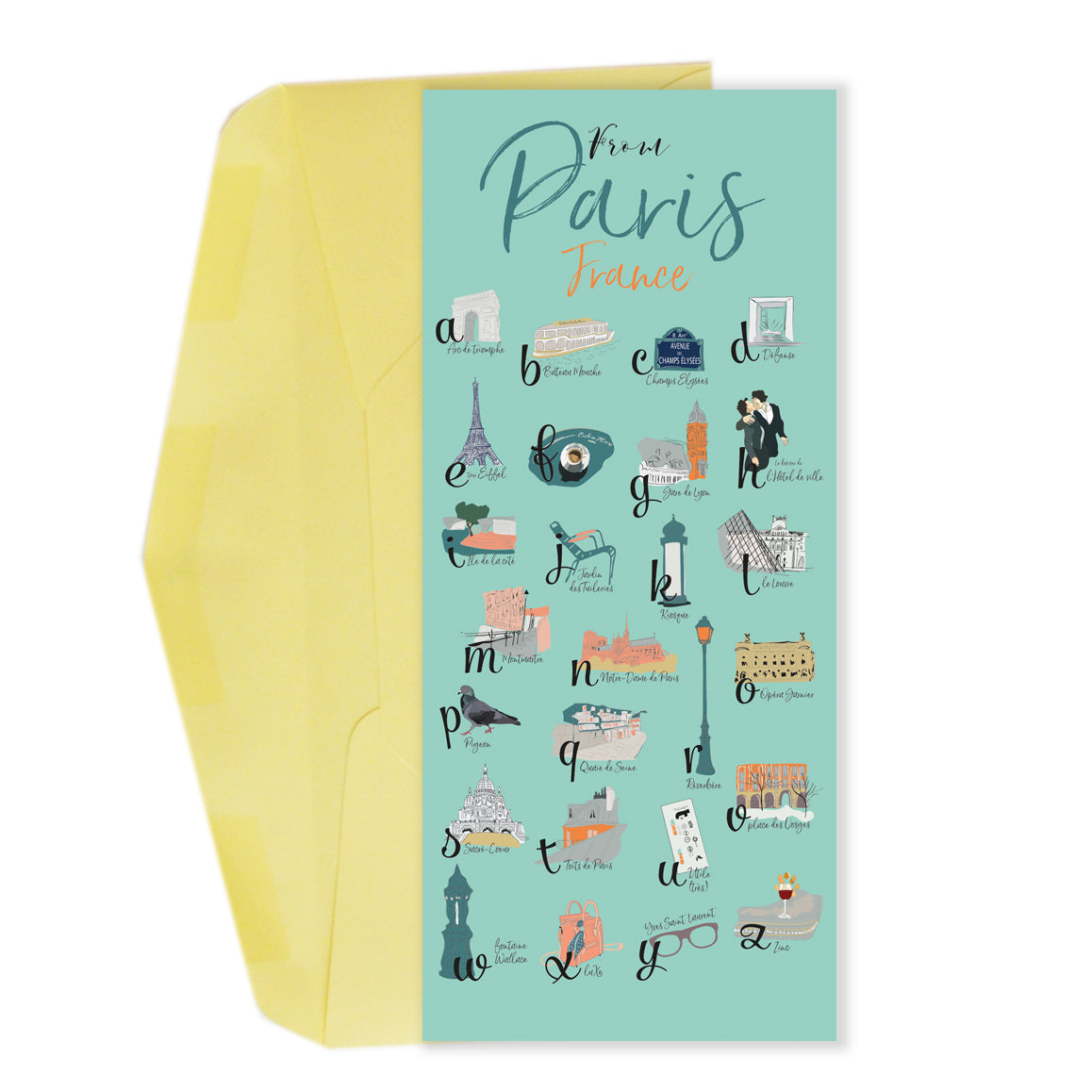 From Paris - 26 lettres