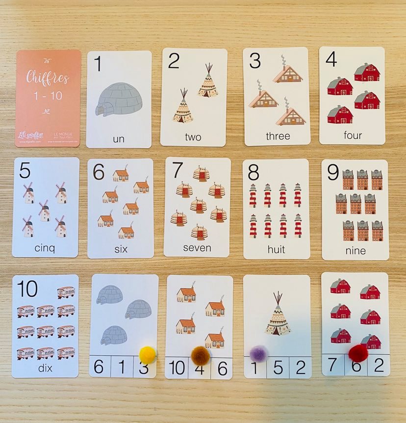 Cartes Chiffres 1-10