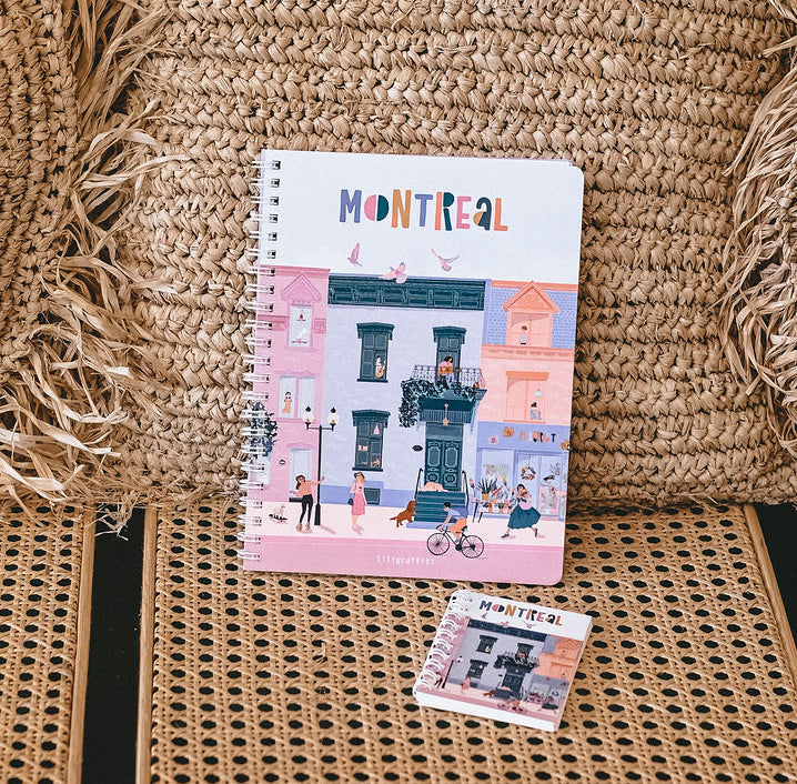 Cahier à spirales illustré Montréal - Format mini
