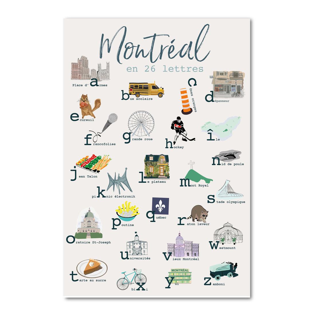 Montréal en 26 lettres revisitée