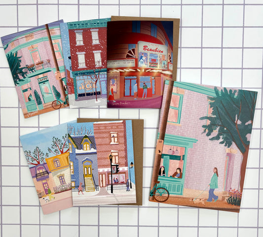 Coffret illustré – Montréal au fil des saisons