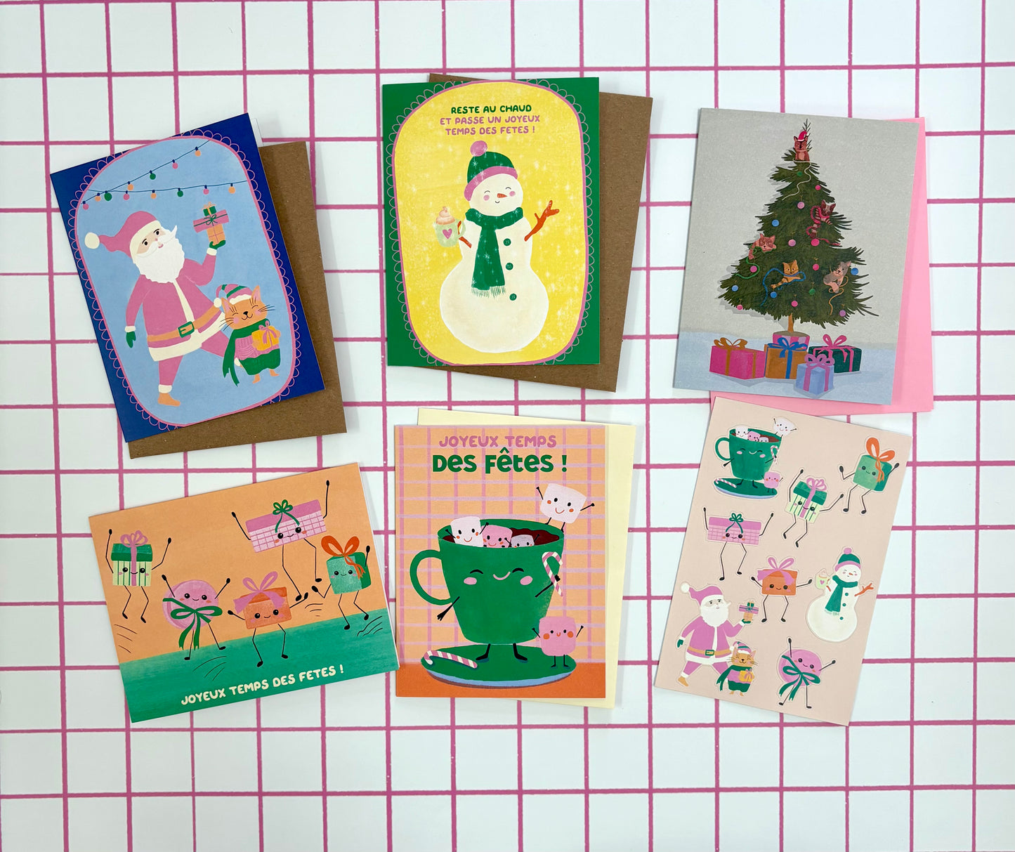 Coffret illustré – Noël Kawaii festif
