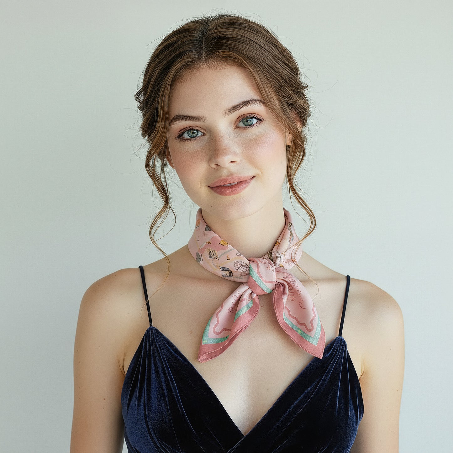 Foulard Carte de Montréal -  Mili Mila × Liligraffiti