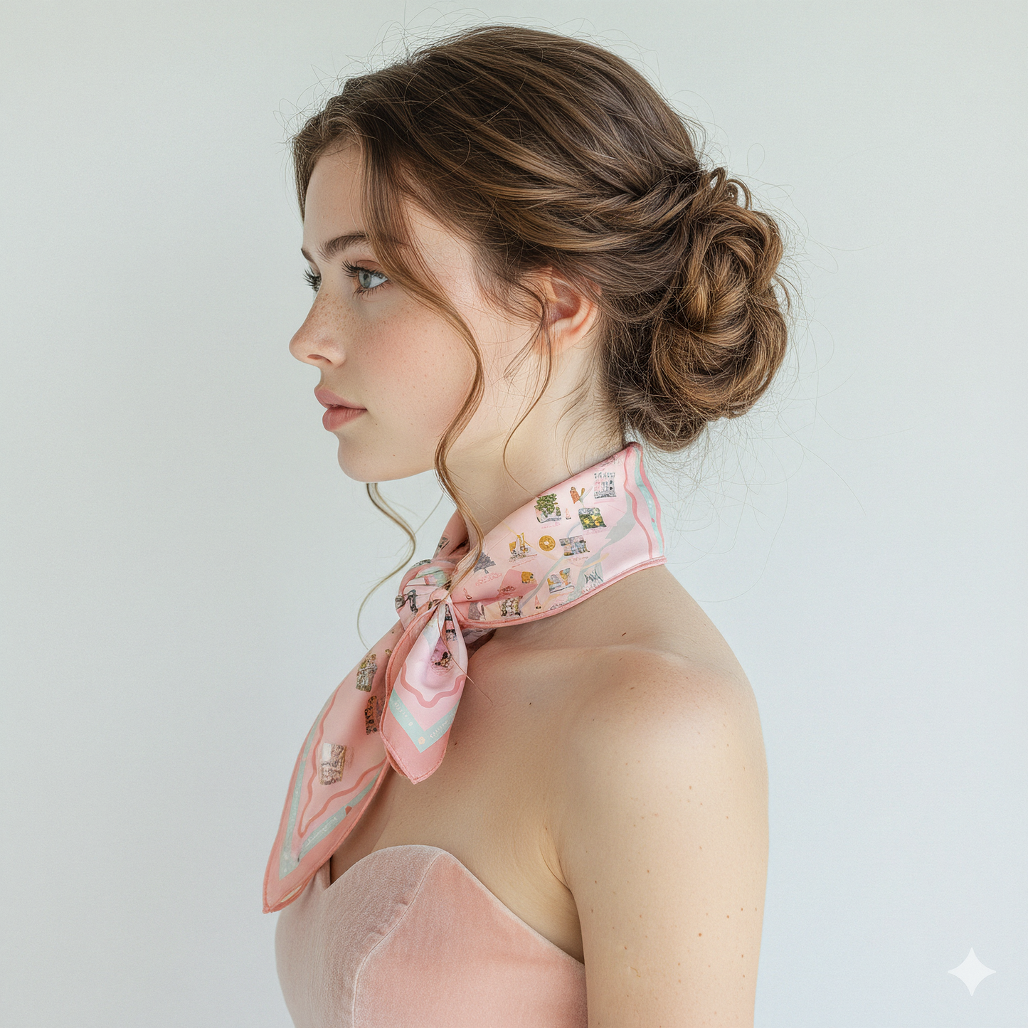 Foulard Carte de Montréal -  Mili Mila × Liligraffiti