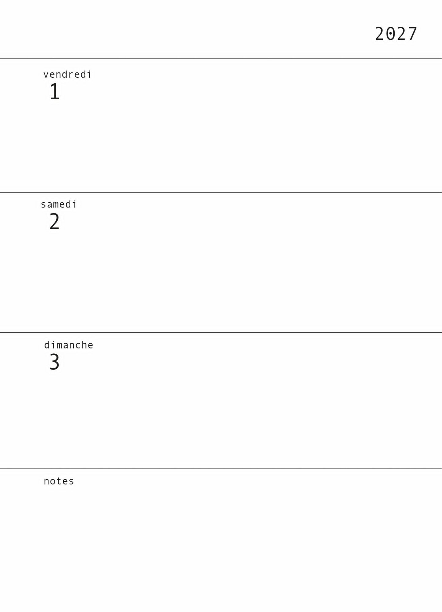 Agenda illustré Montréal 2027
