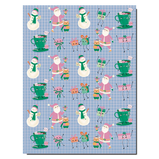 Kawaii Christmas illustrated notebook