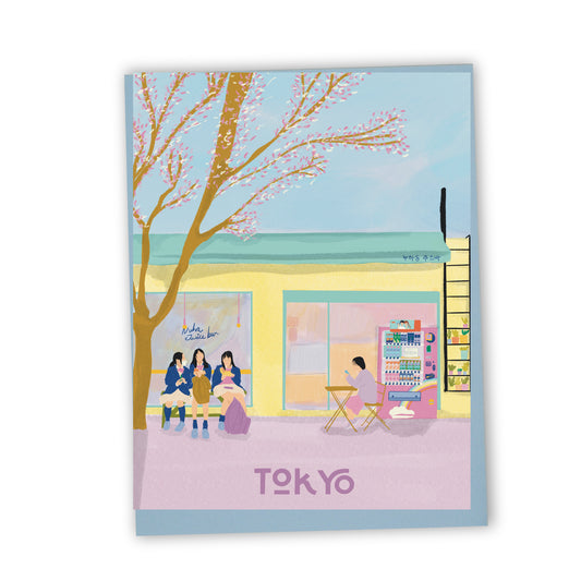 Carte de souhaits illustrée - Tokyo, Japon